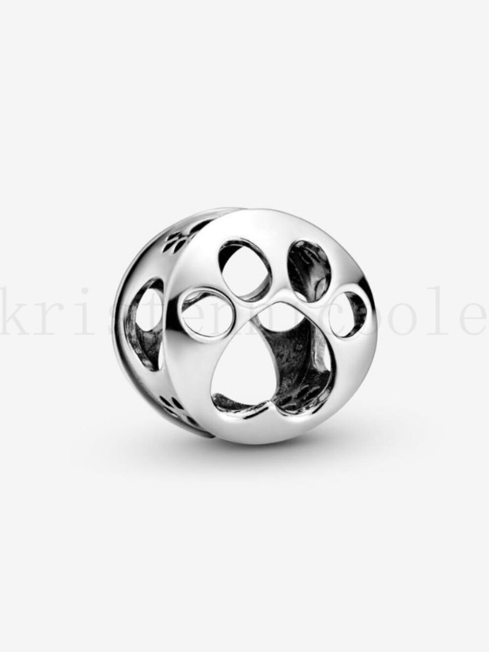 Pandora Openwork Paw Print Charm